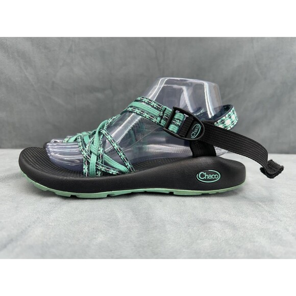 Chaco Sandals Womens Size 9 Black Mint Strap Toe Loop Sport Hiking Water J105530 - Picture 1 of 13